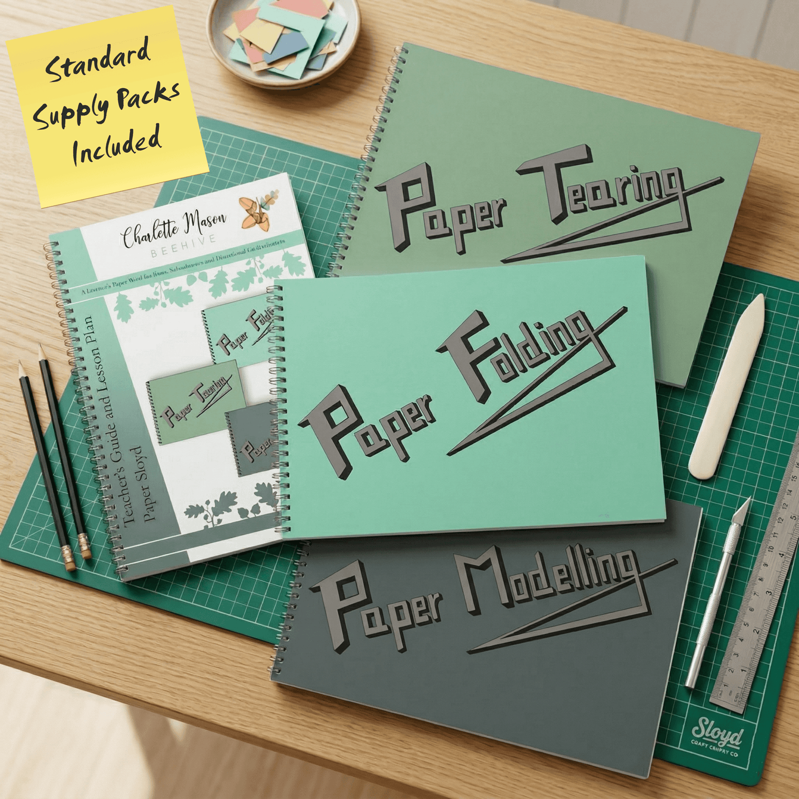 A Course in Paper Sloyd Book and Supply Pack Bundle (Standard)